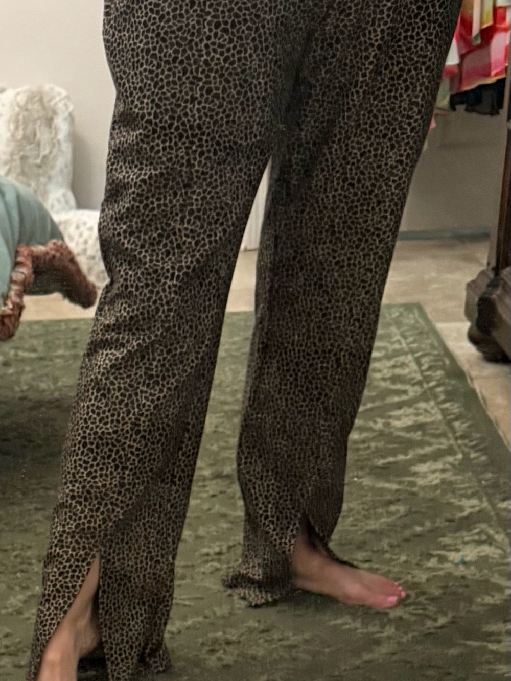 Michael Kors XL stretchy split leg pants